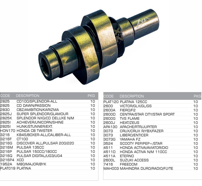 cam shaft w o bearings