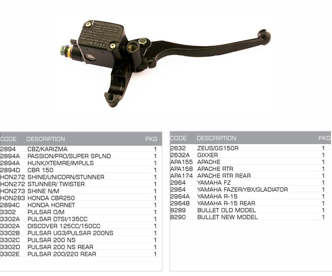 master cylinder assy