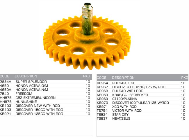 oil pump gear oil pump gear
